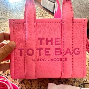 Marc Jacobs Fluro Candy Pink mini crossbody bag